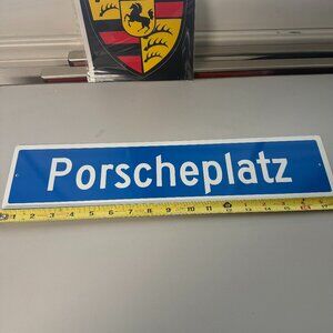 Porsche Porscheplatz Street Sign: Stuttgart